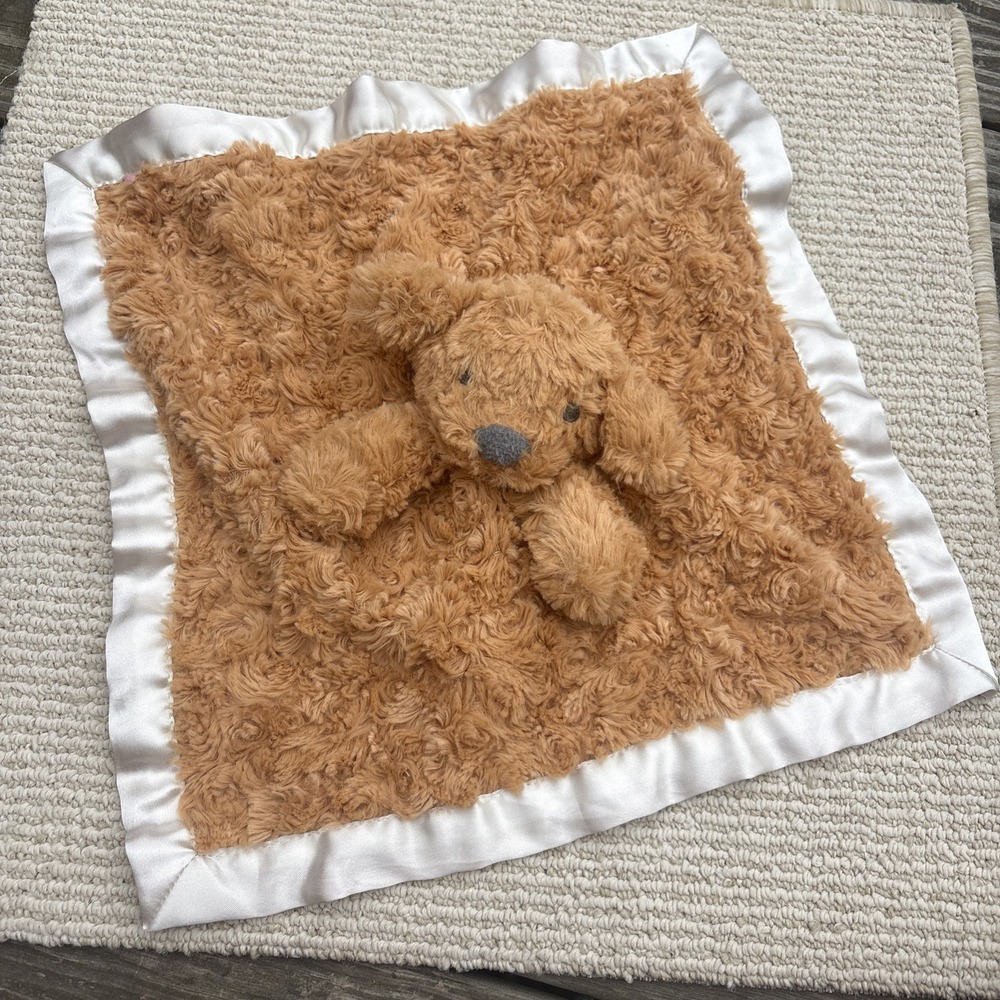Cloud Island Golden Doodle Puppy Dog Lovey Satin Trim Baby Security Blanket
